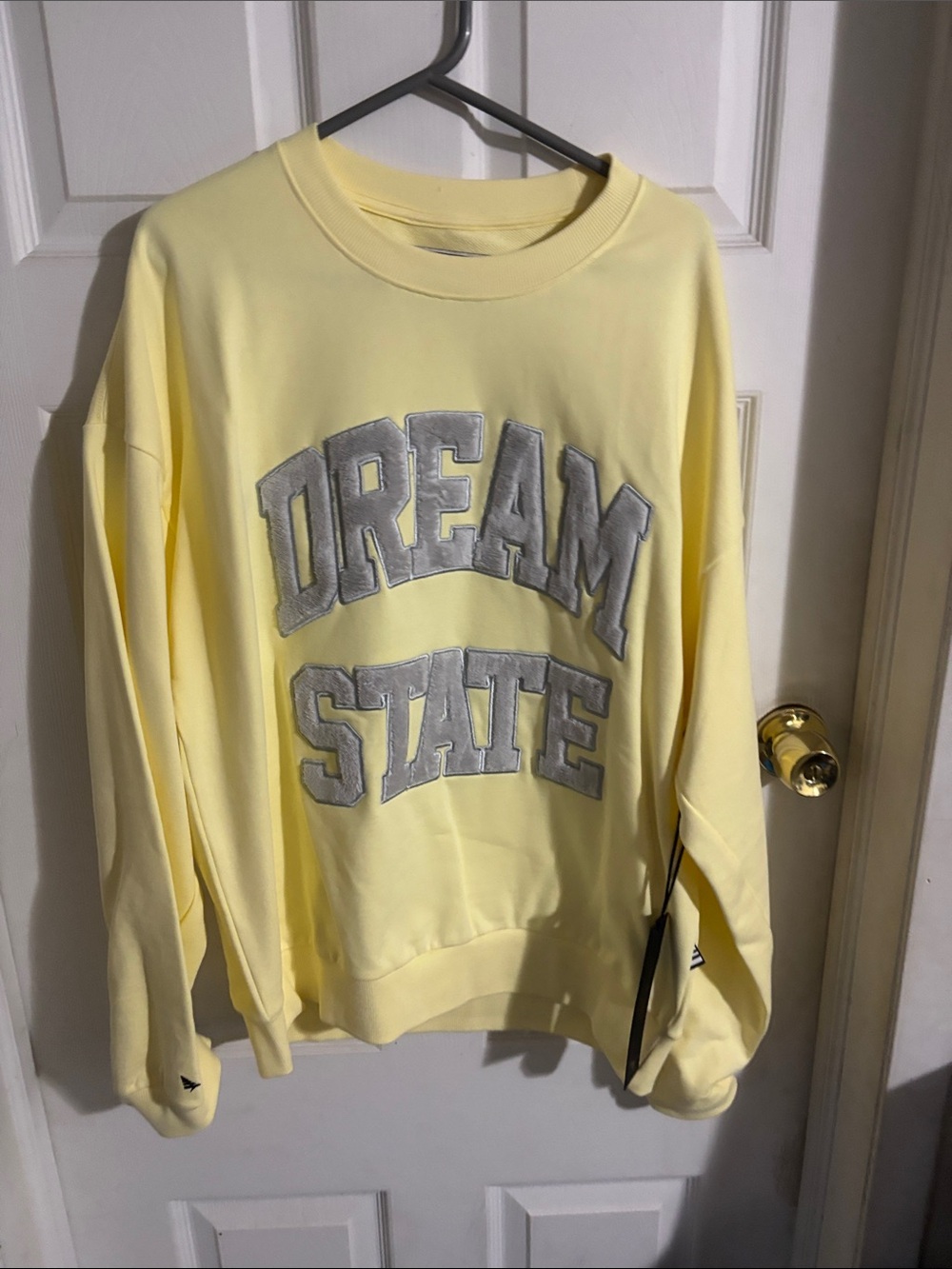Dream State Crewneck Sweatshirt - Soft Yellow